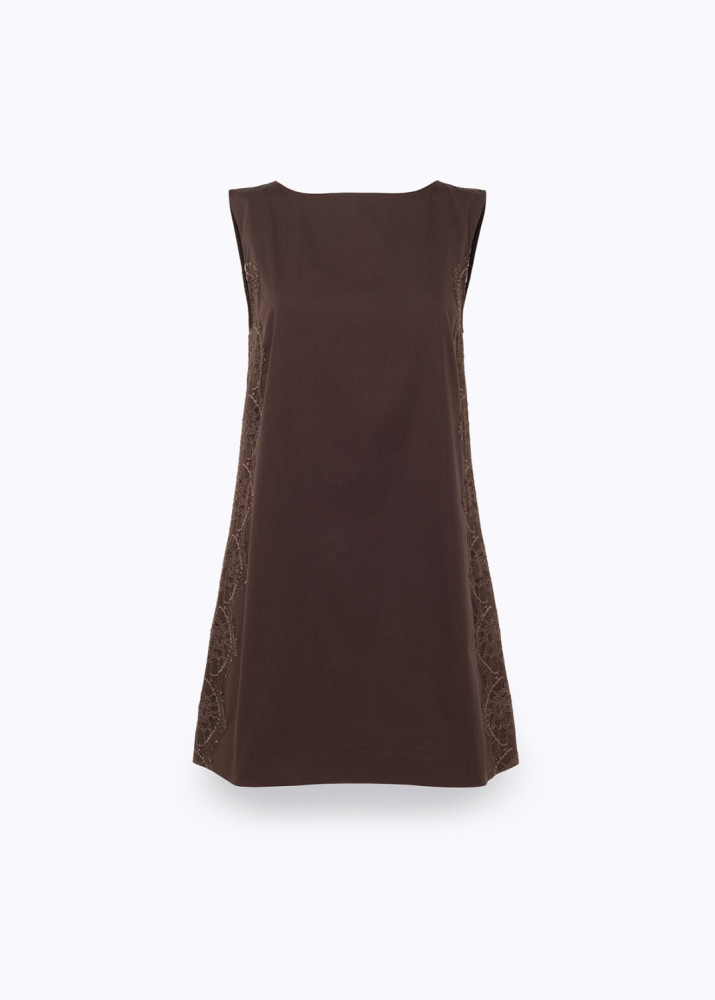 COTTON DRESS WITH LACE