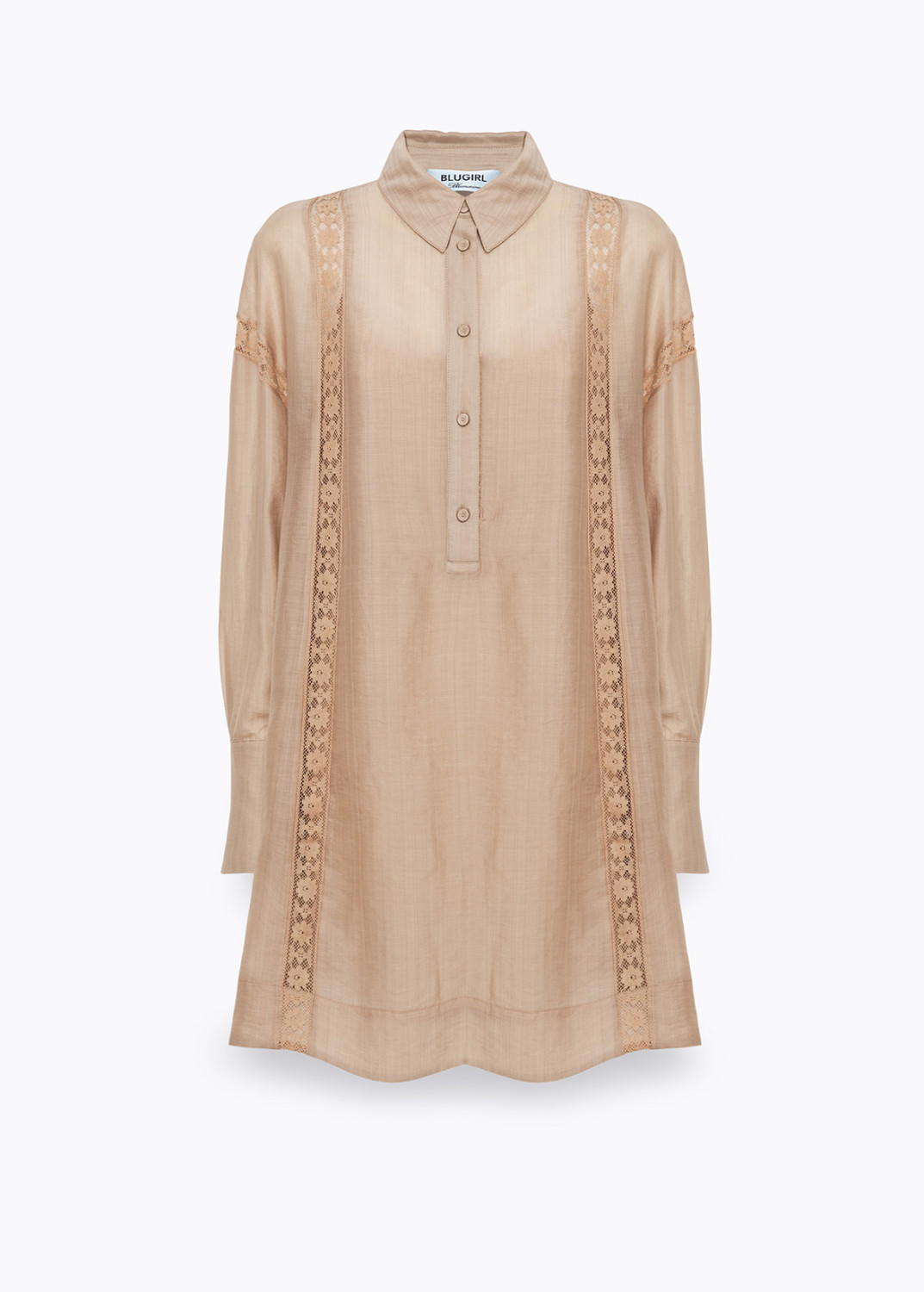 BLUGIRL: LYOCELL AND LACE MINI DRESS