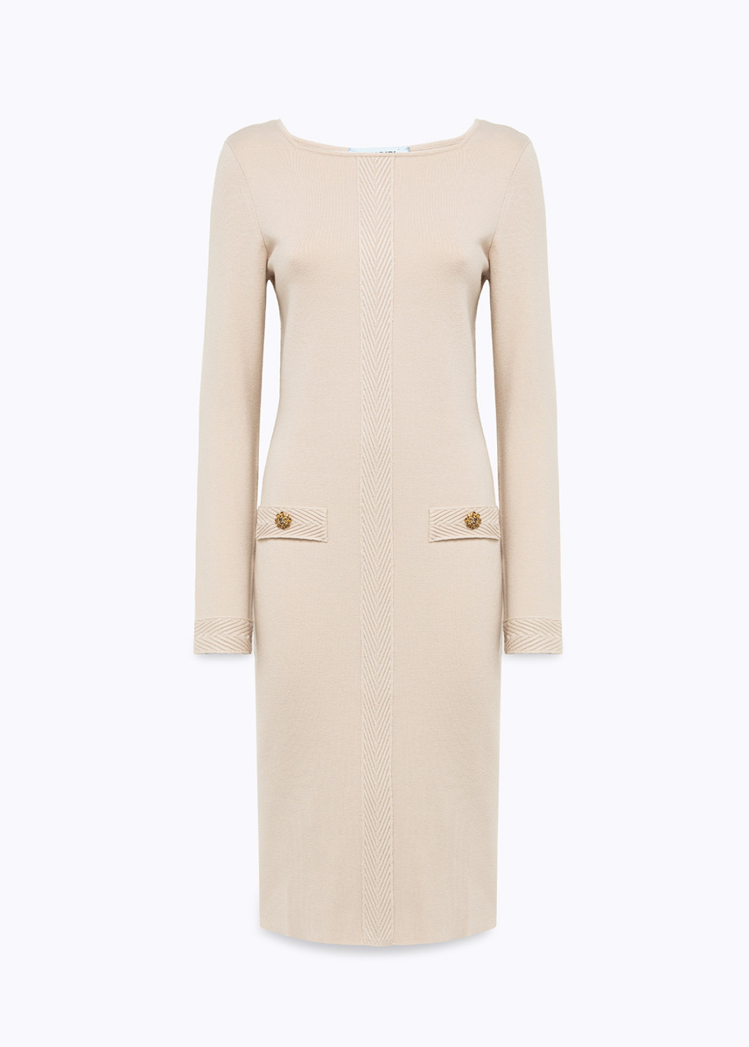 BLUGIRL: DRESS IN KNIT WITH JEWEL BUTTONS