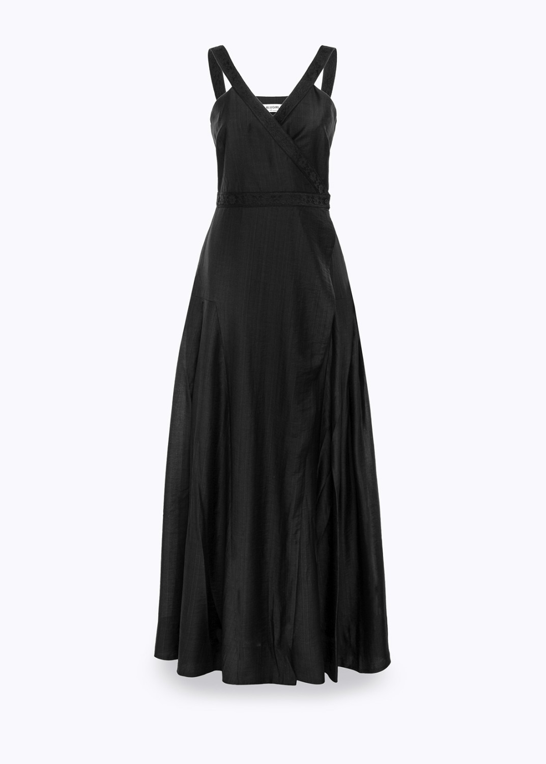 BLUGIRL: LONG LYOCELL AND LACE DRESS