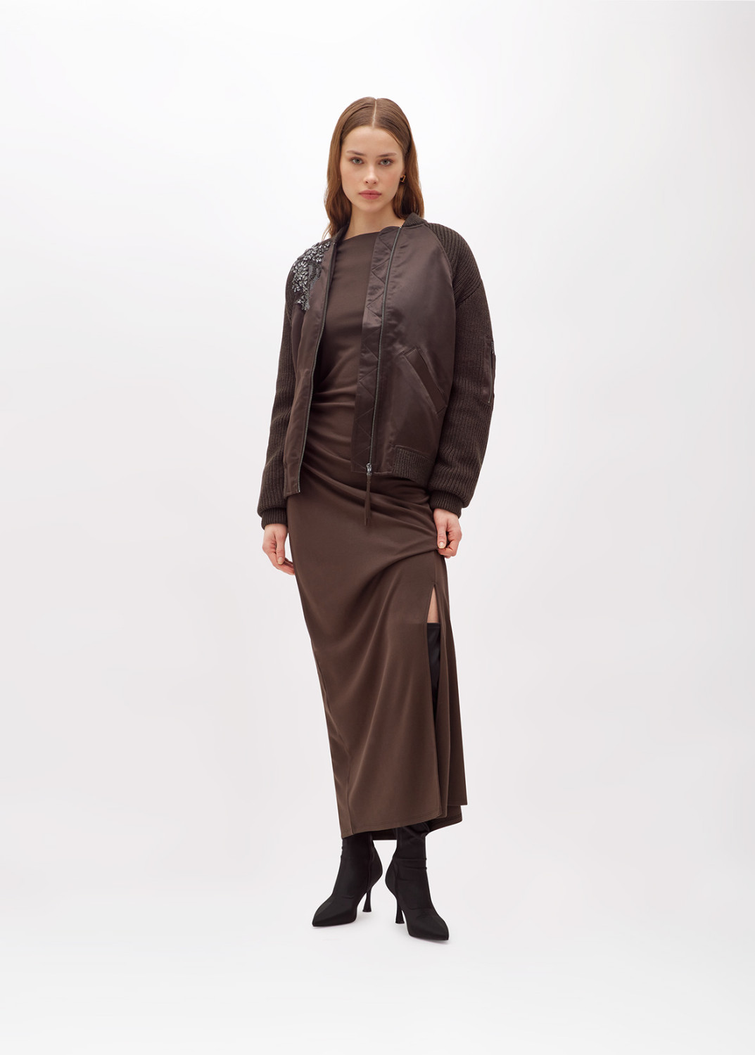 BLUGIRL: KNIT AND DUCHESS BOMBER