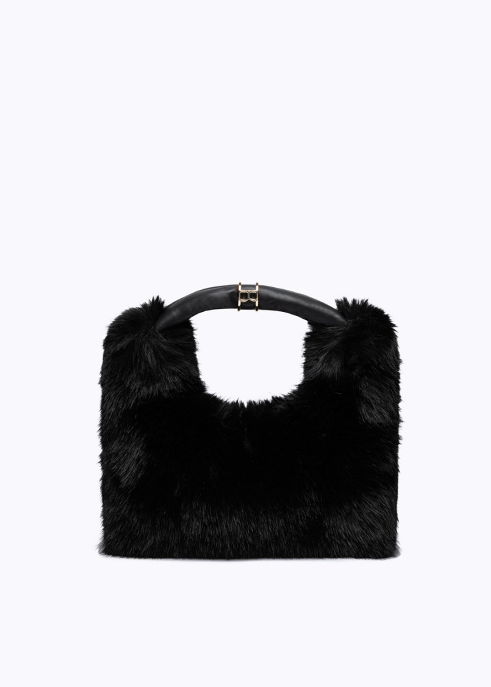 BORSA HOBO IN FAUX FUR