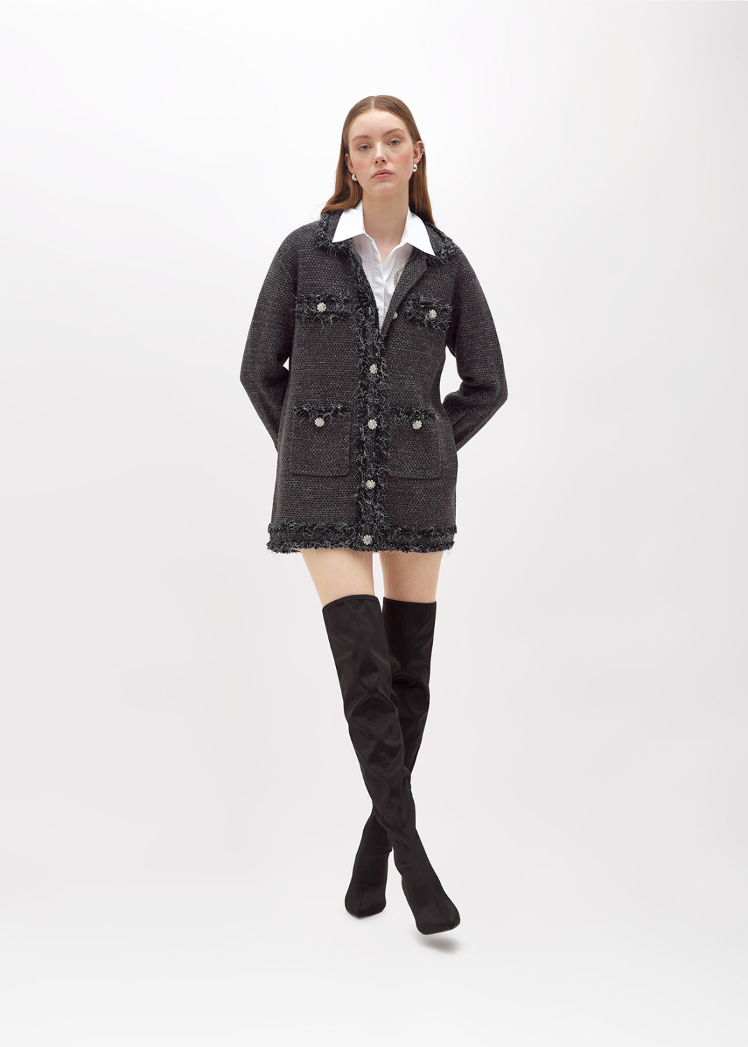 BLUGIRL: SHIRT WITH CRYSTAL PATCHES