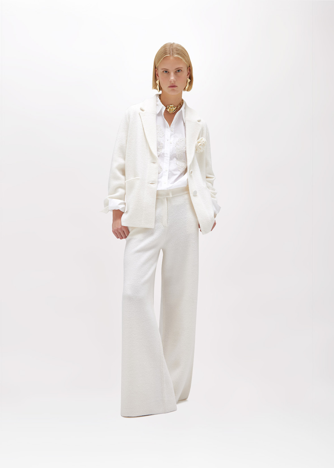 BLUGIRL: COTTON SHIRT WITH LACE