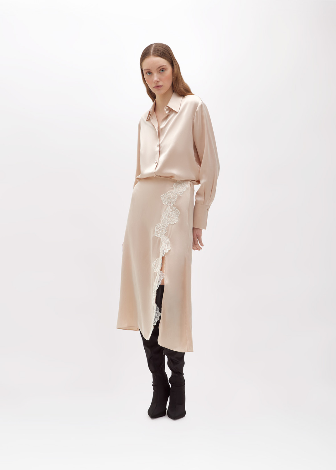 BLUGIRL: SILK SATIN SHIRT