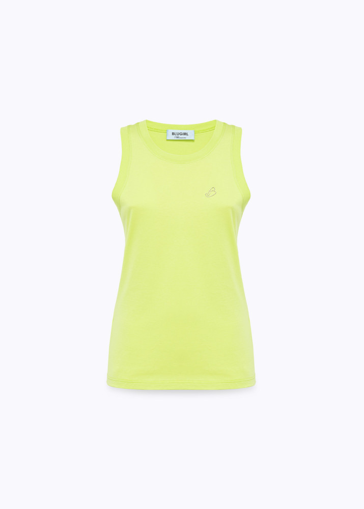 CANOTTA IN JERSEY CON LOGO