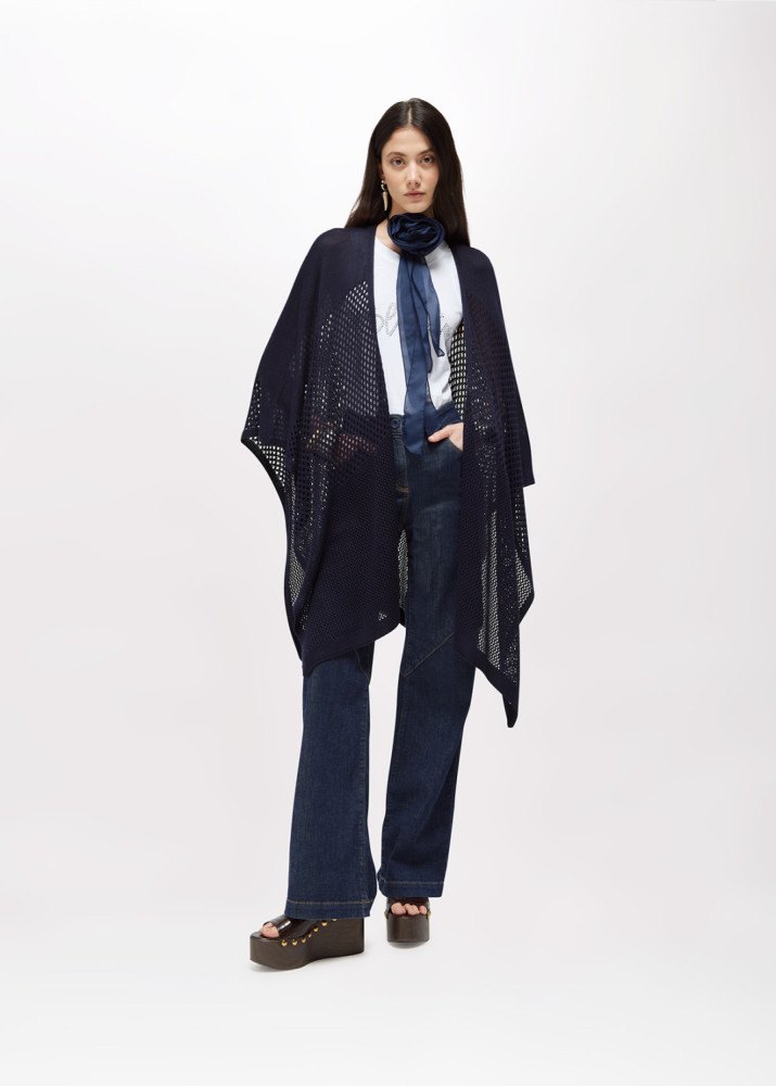 DÉGRADÉ KNIT CAPE