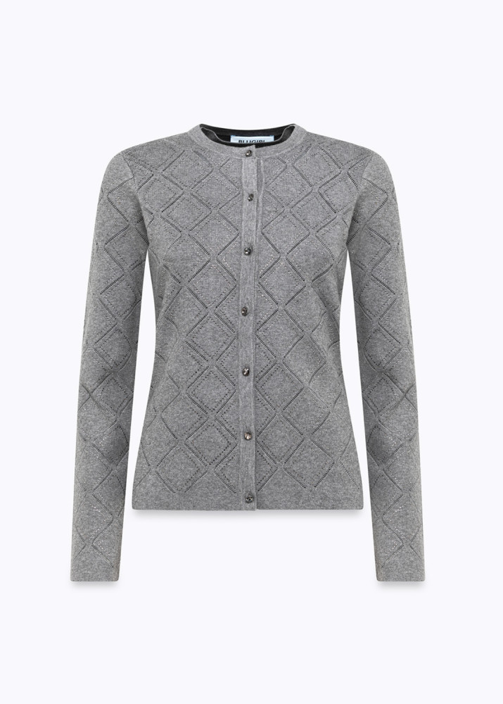 CARDIGAN AND TOP WITH RHINESTONES