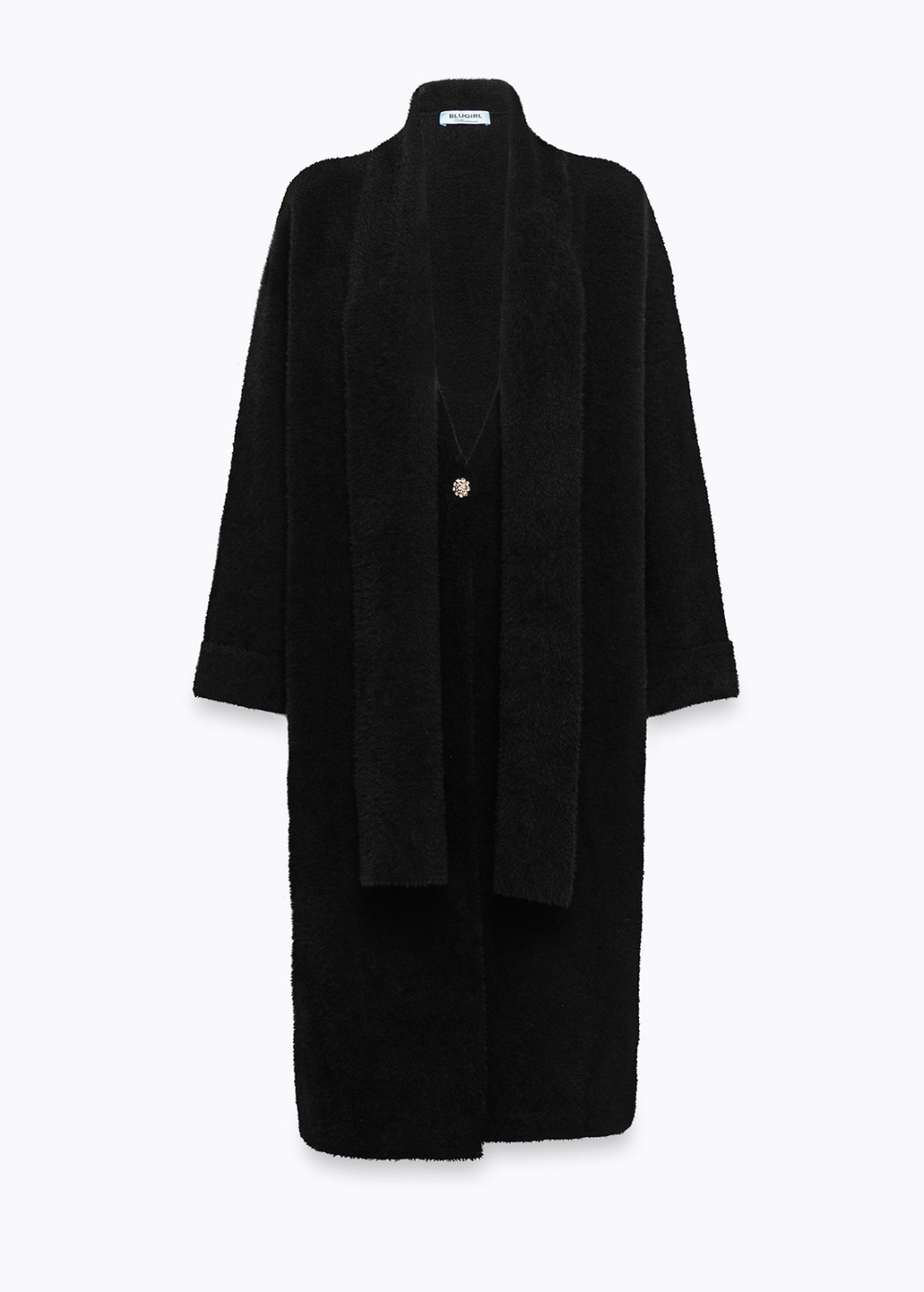 BLUGIRL: Faux Fur Effect Knit Cardigan