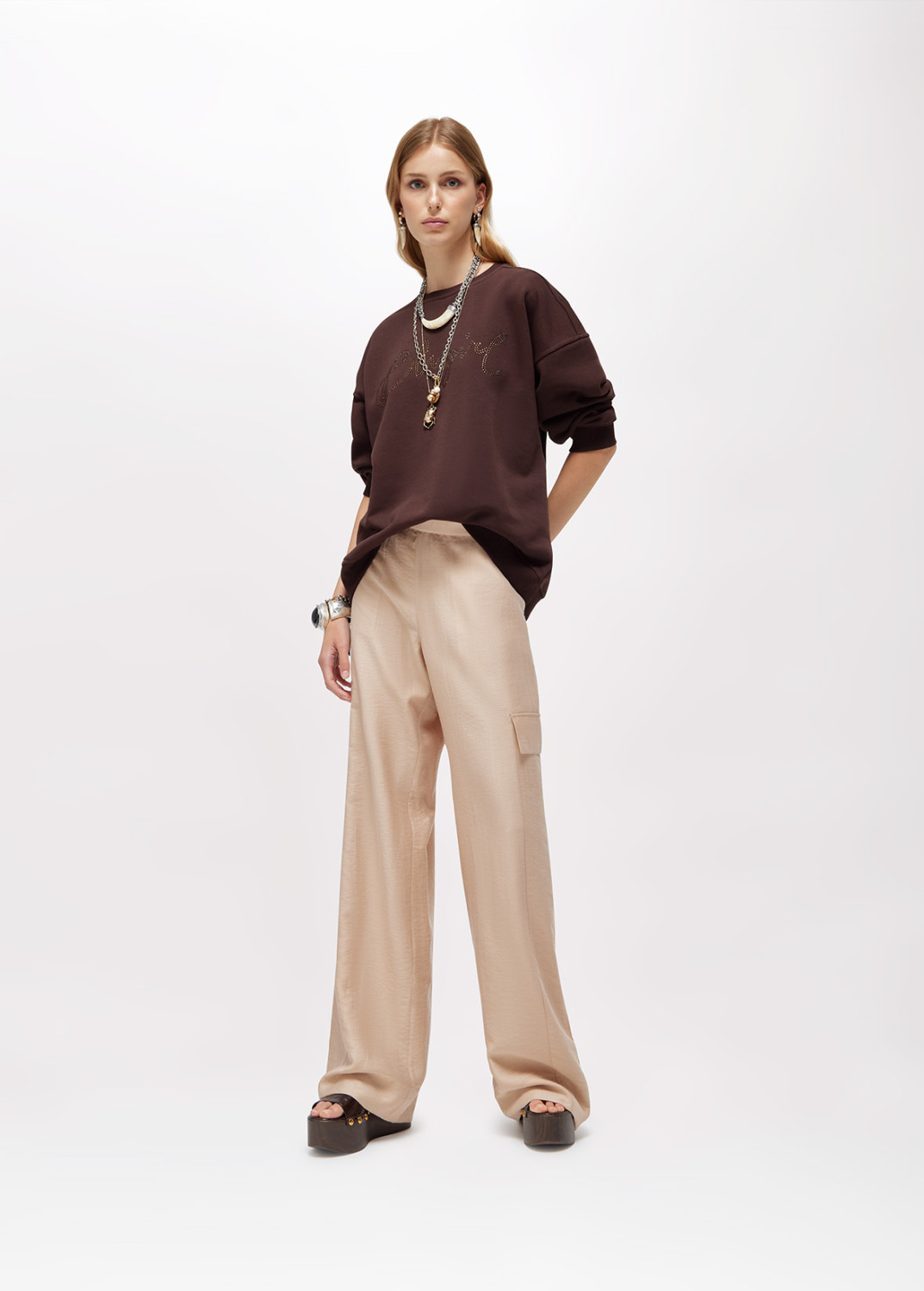 BLUGIRL: FELPA IN COTONE CON LOGO