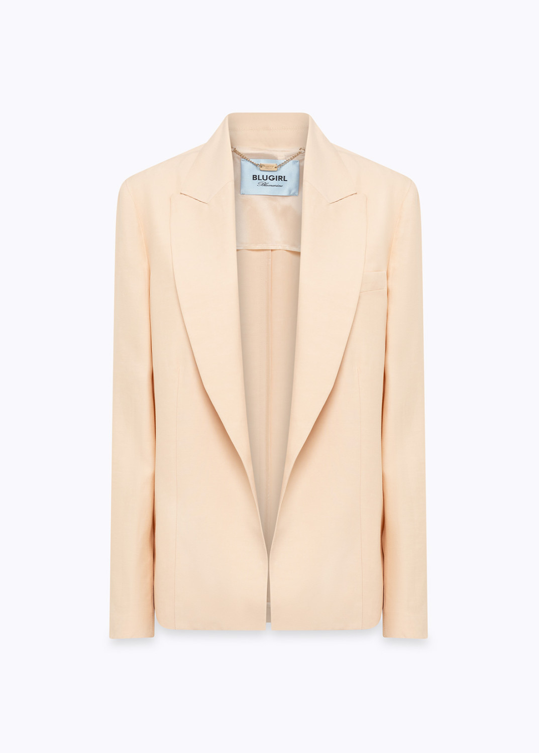 BLUGIRL: GIACCA BOXY IN MISTO LINO