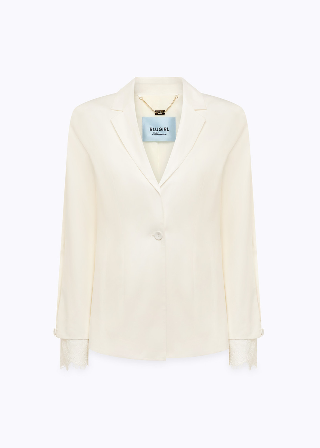 BLUGIRL: GIACCA IN COTONE CON PIZZO