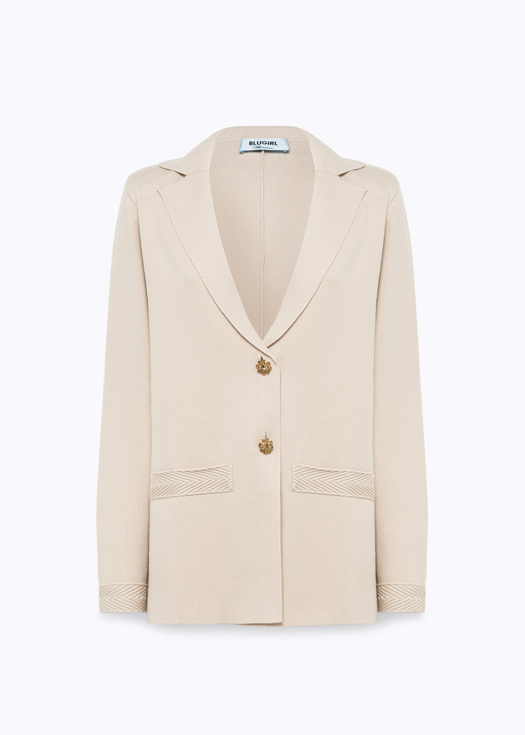 BLUGIRL: JACKET IN KNIT WITH JEWEL BUTTONS