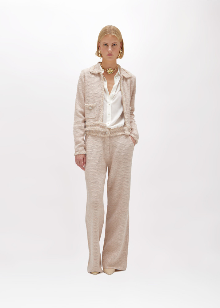 Mélange Knit Jacket