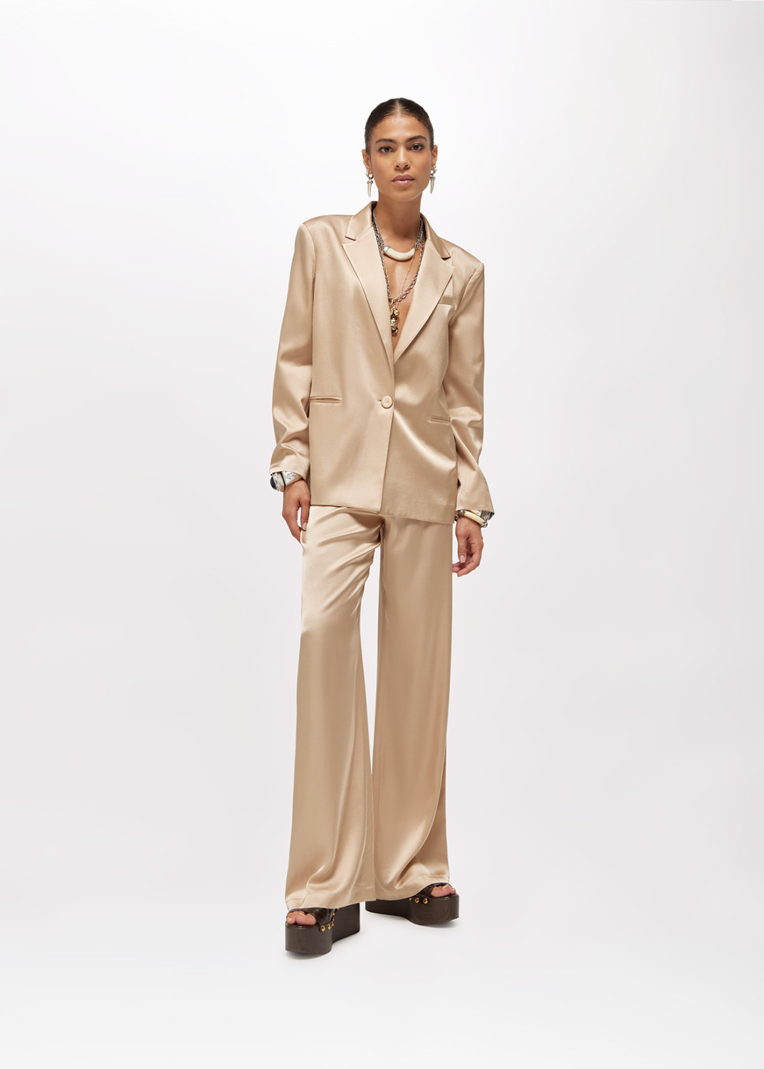 BLUGIRL: OVERSIZED SATIN BLAZER