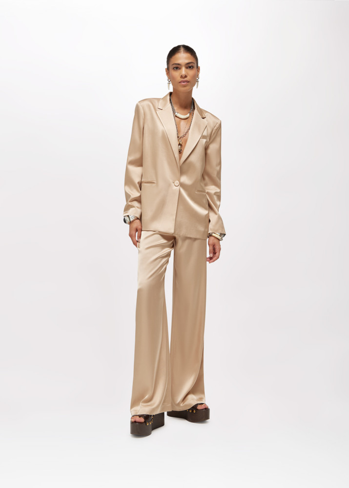 OVERSIZED SATIN BLAZER