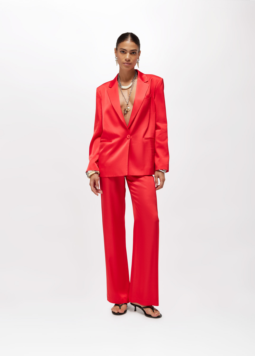 BLUGIRL: OVERSIZED SATIN BLAZER