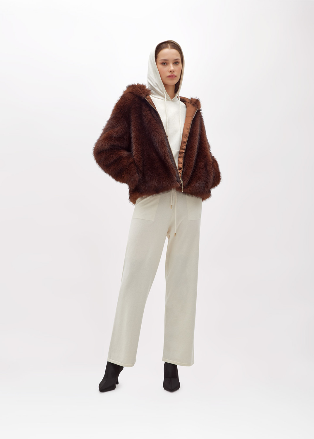 BLUGIRL: GIACCONE IN FAUX FUR
