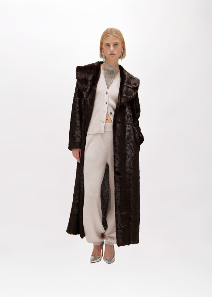 WOOL KNIT VEST WITH PIN