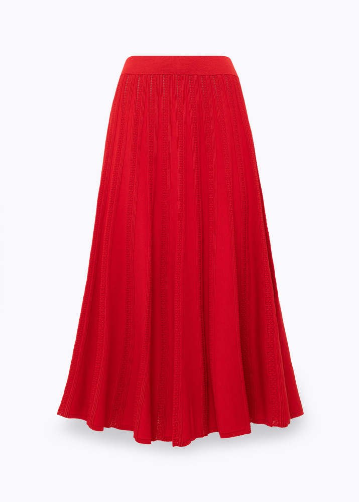 GONNA IN MAGLIA DI VISCOSA POINTELLE