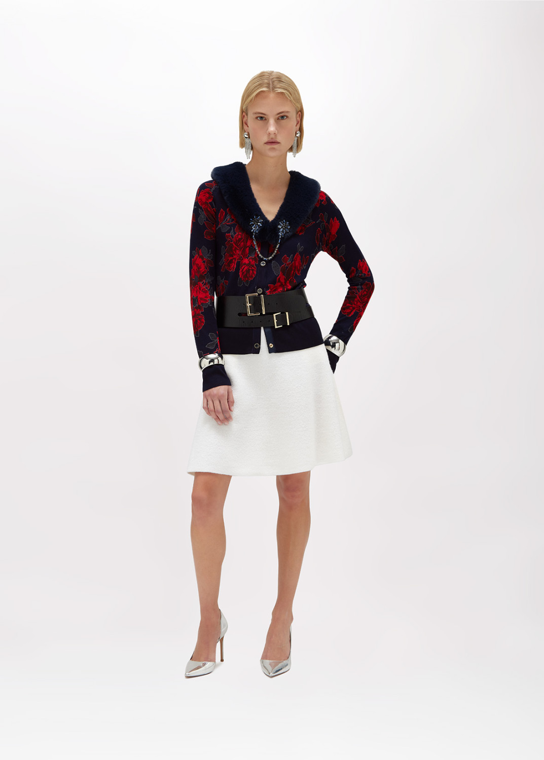 BLUGIRL: JACQUARD KNITTED SKIRT