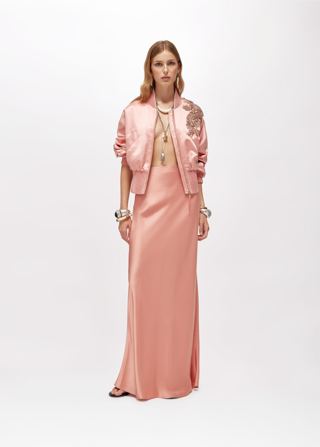 BLUGIRL: GONNA LUNGA IN RASO