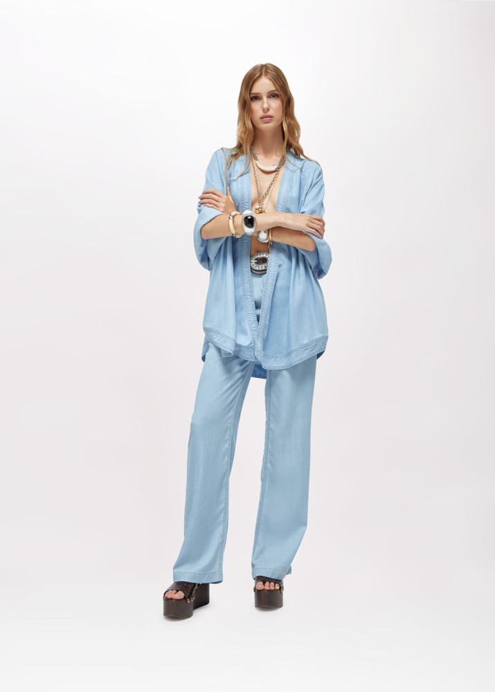 JEANS DRITTI IN DENIM LYOCELL