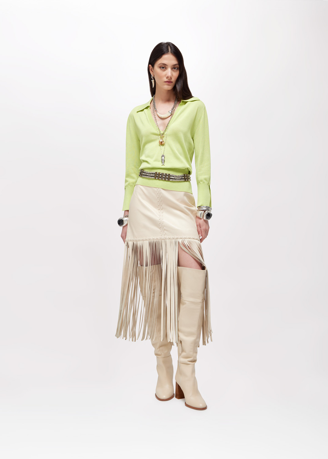 BLUGIRL: MAGLIA A POLO CON SPILLA