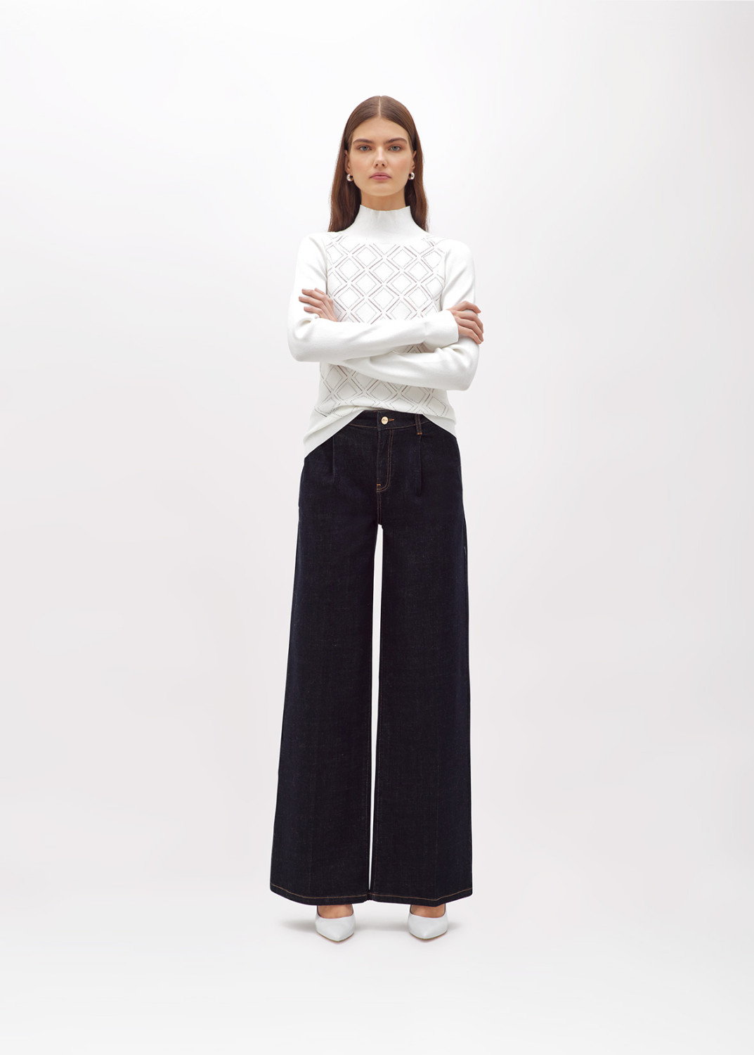 BLUGIRL: Fitted Top with Rhinestones