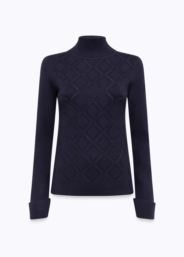 Fitted Top with Rhinestones