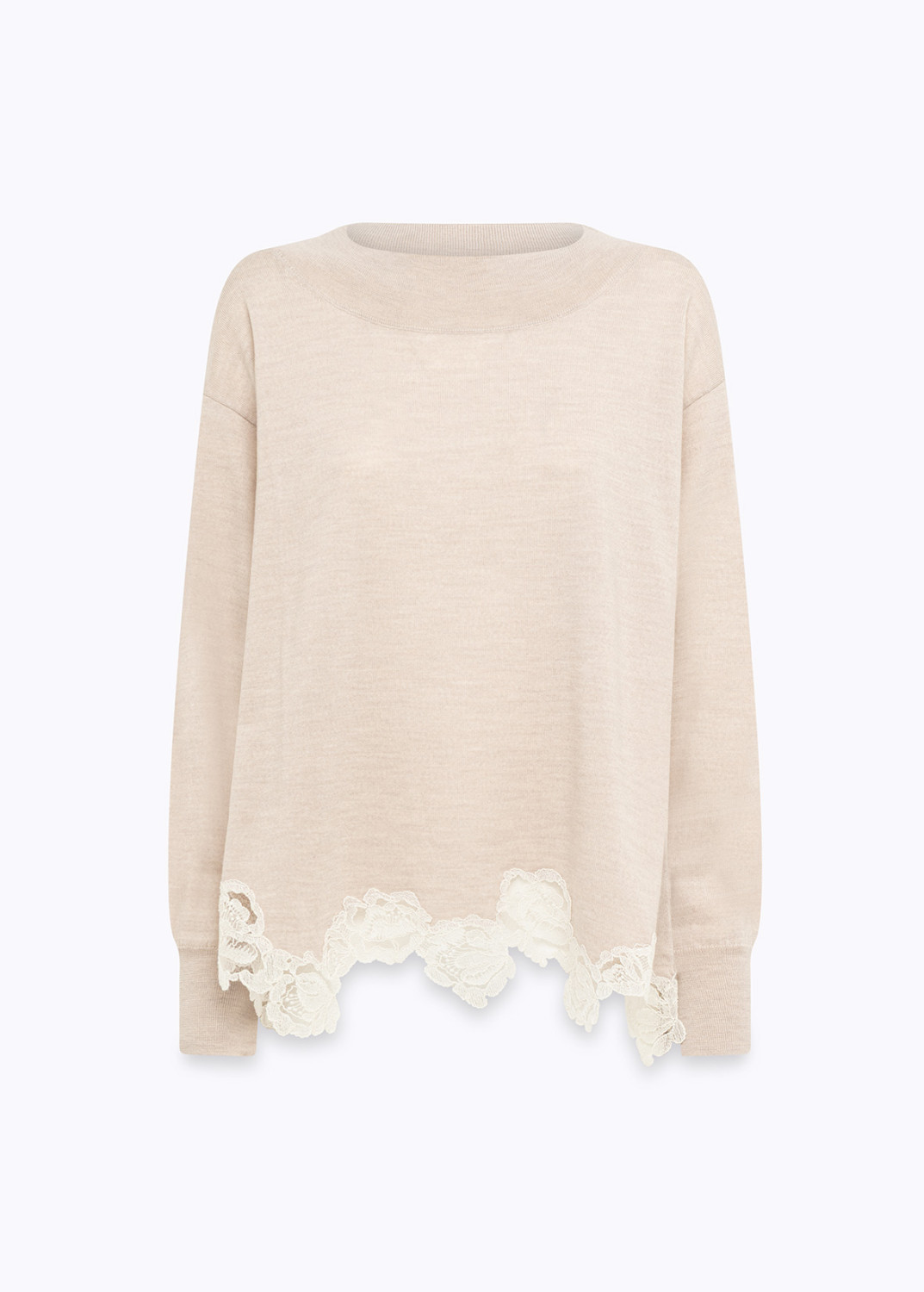 BLUGIRL: MAGLIA IN LANA CON PIZZO