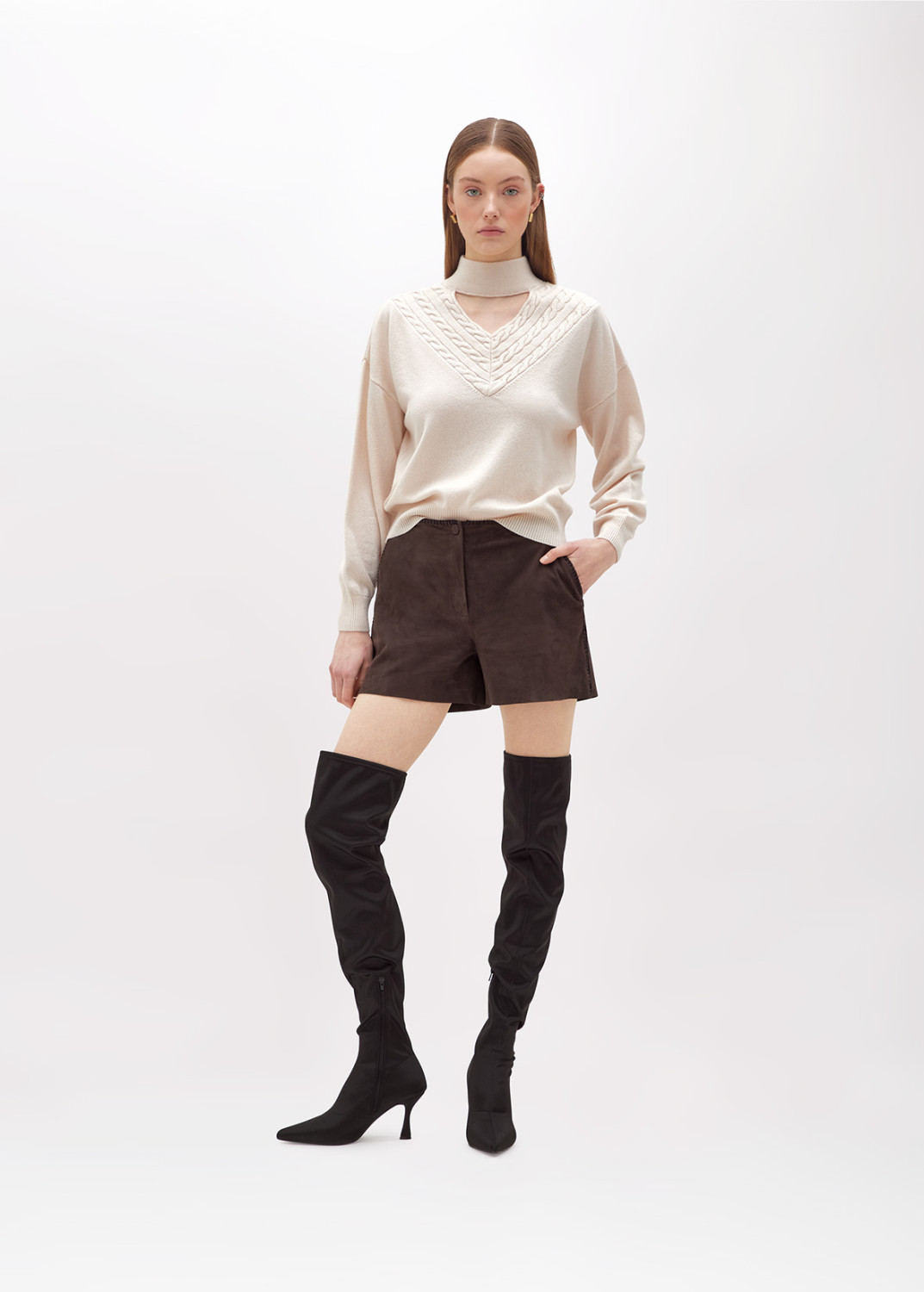 BLUGIRL: Wool and Cashmere Sweater with Braids