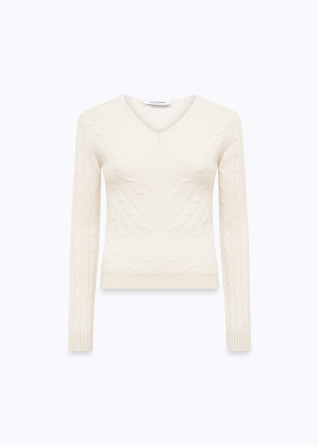 BLUGIRL: Wool and Cashmere Sweater with Braids