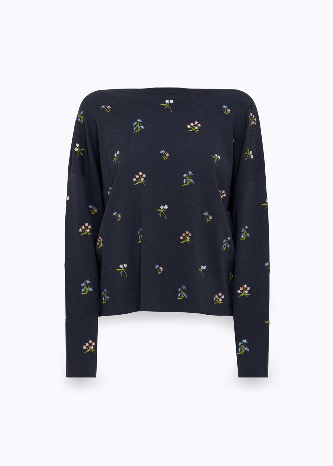 BLUGIRL: MAGLIA IN VISCOSA CON RICAMI