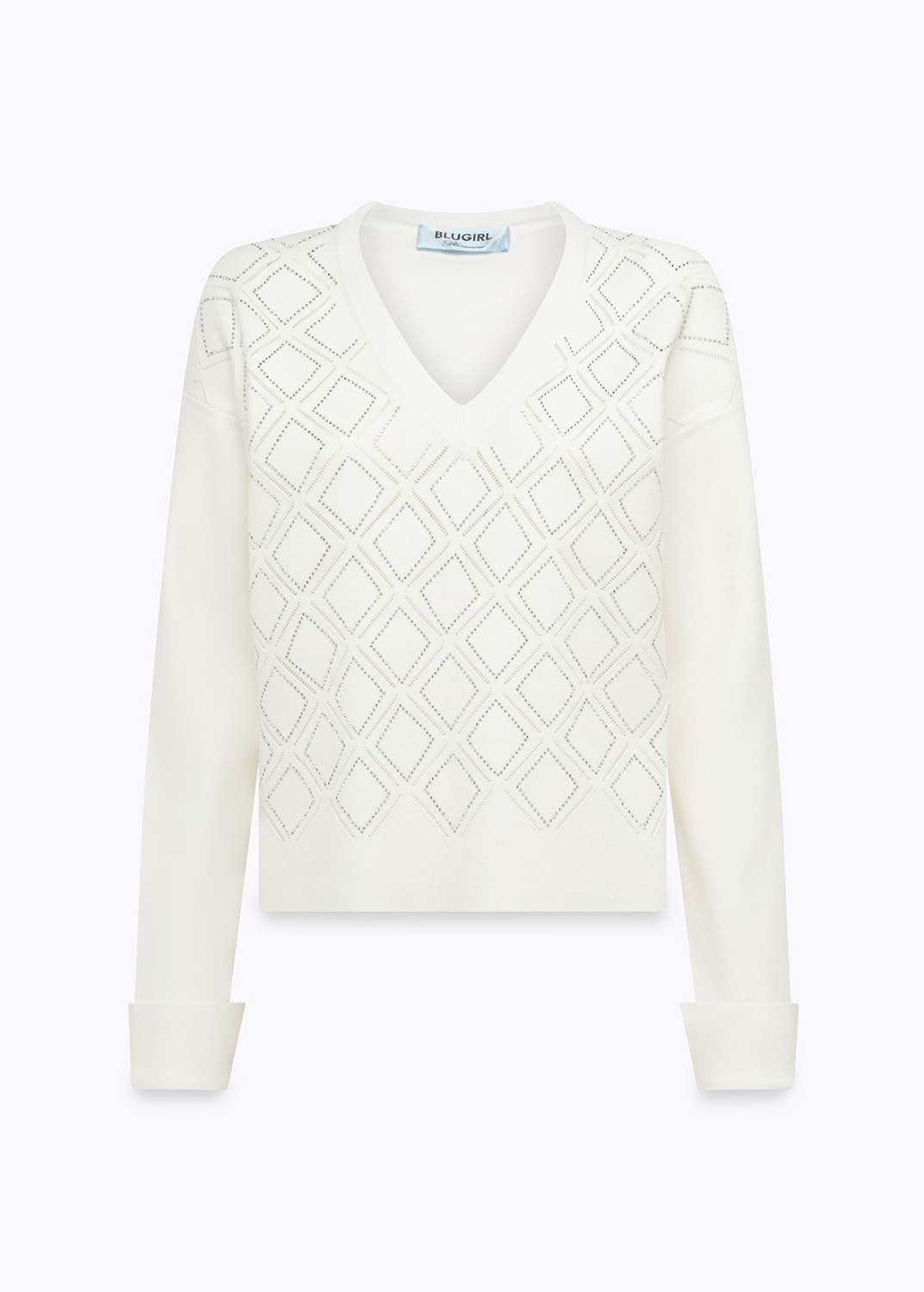 BLUGIRL: VISCOSE SWEATER WITH RHINESTONES
