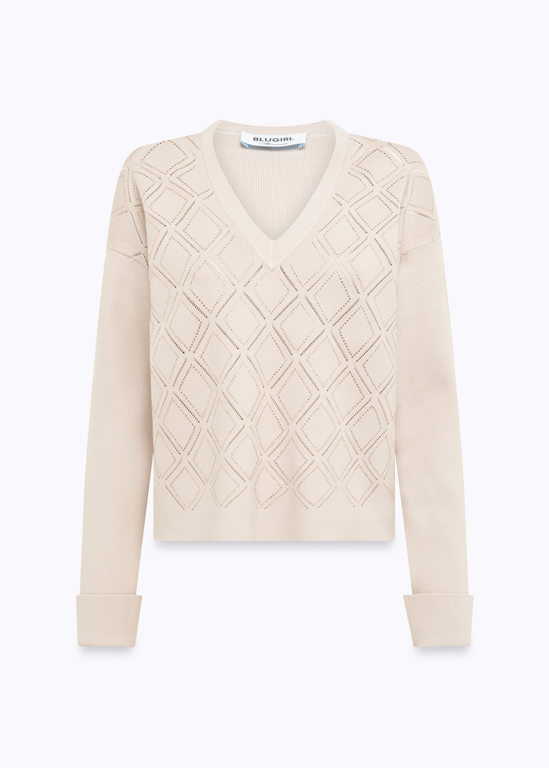 BLUGIRL: VISCOSE SHIRT WITH RHINESTONES