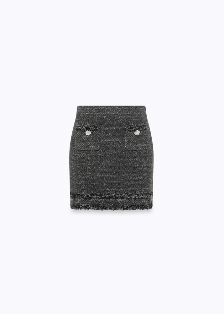 MINIGONNA IN MAGLIA MOULINÉ