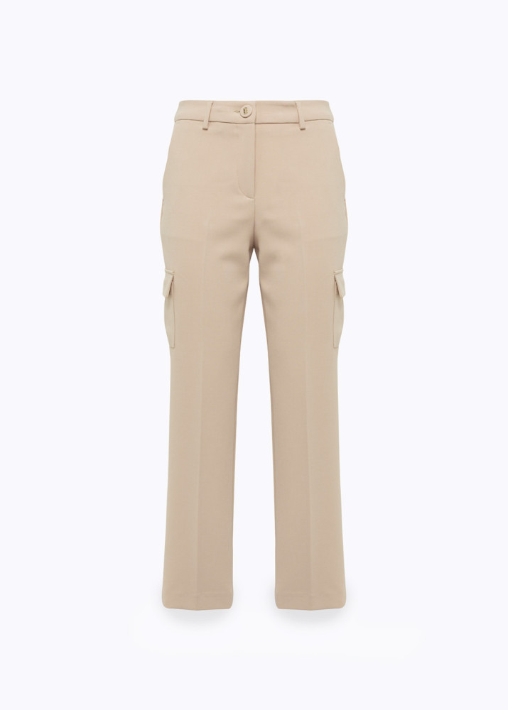 PANTALONI A SIGARETTA IN CADY