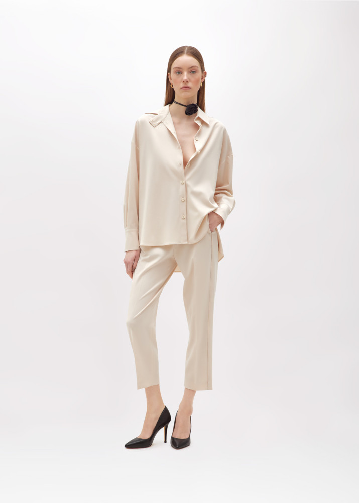 FLANNEL STRAIGHT LEG PANTS