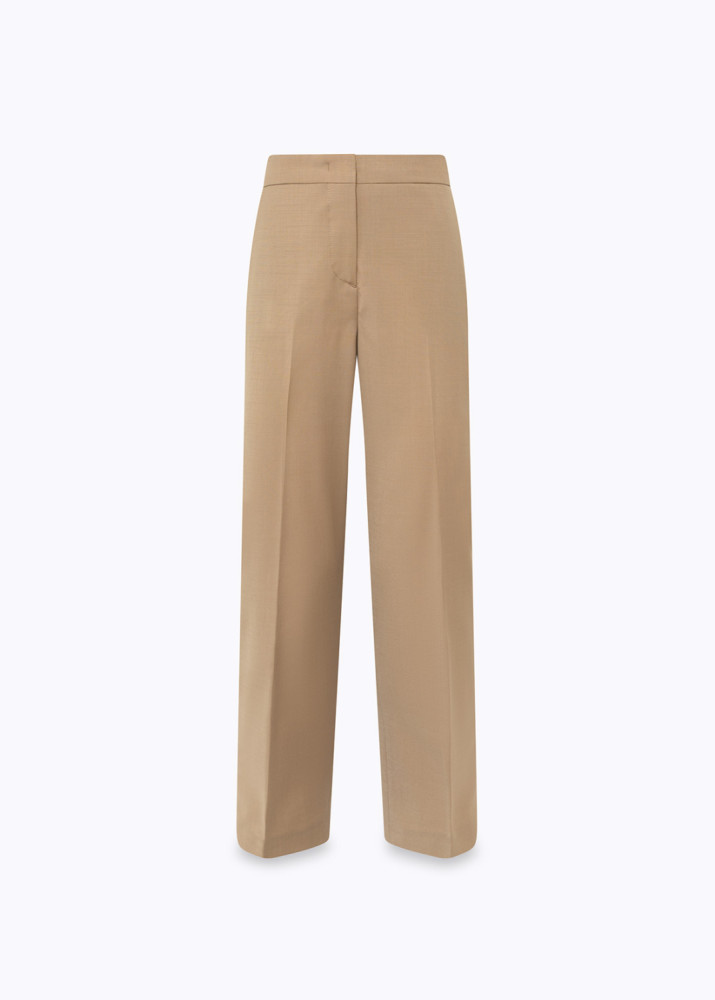 PANTALONI A SIGARETTA IN FRESCO DI LANA