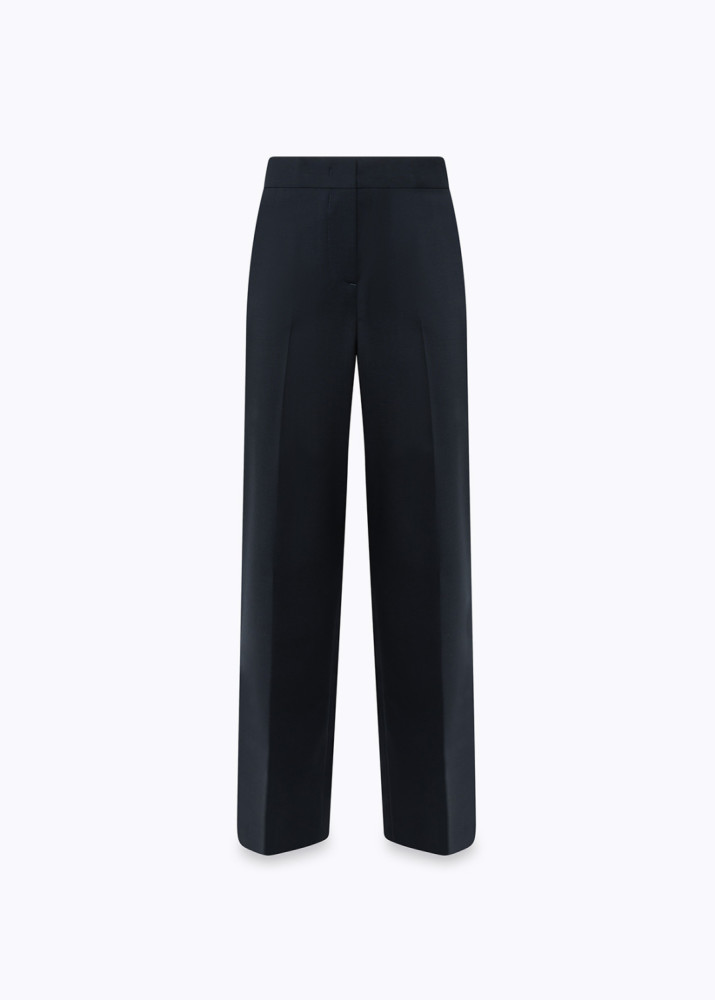 PANTALONI A SIGARETTA IN FRESCO DI LANA