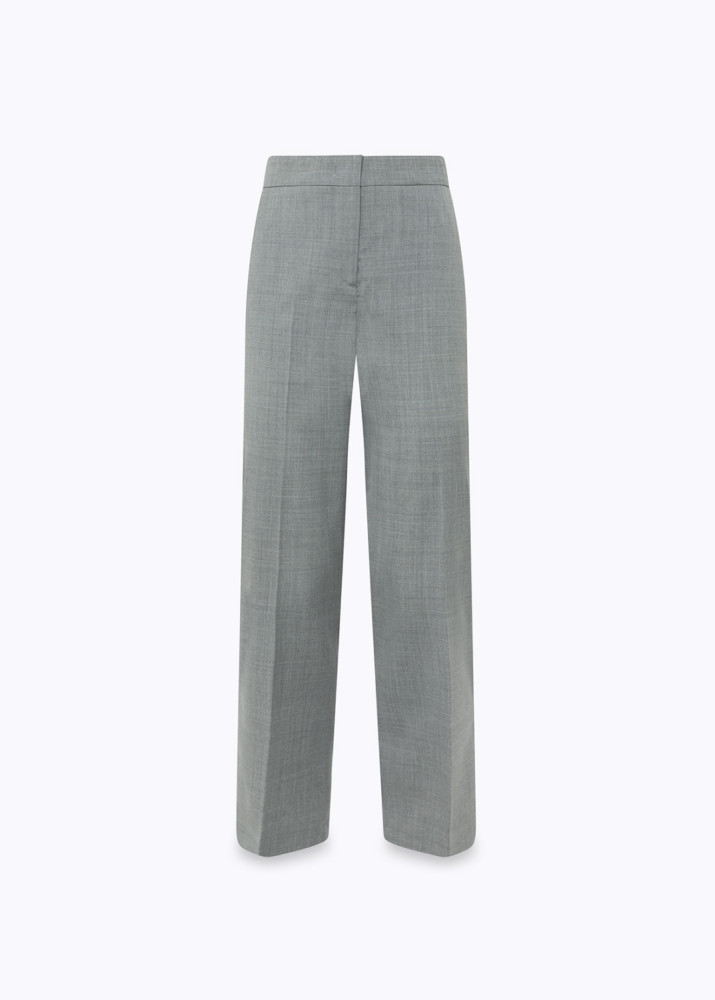 PANTALONI A SIGARETTA IN FRESCO DI LANA