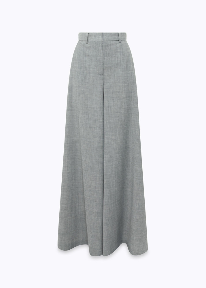 PANTALONI AMPI IN FRESCO DI LANA