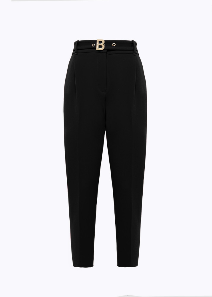 CARROT FIT PANTS IN STRETCH CRÊPE