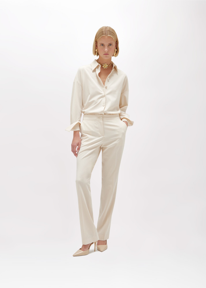 FLANNEL STRAIGHT PANTS