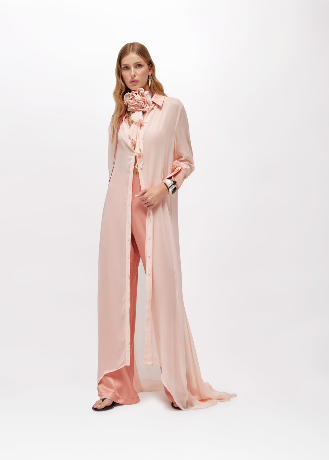 BLUGIRL: PANTALONI DRITTI IN RASO