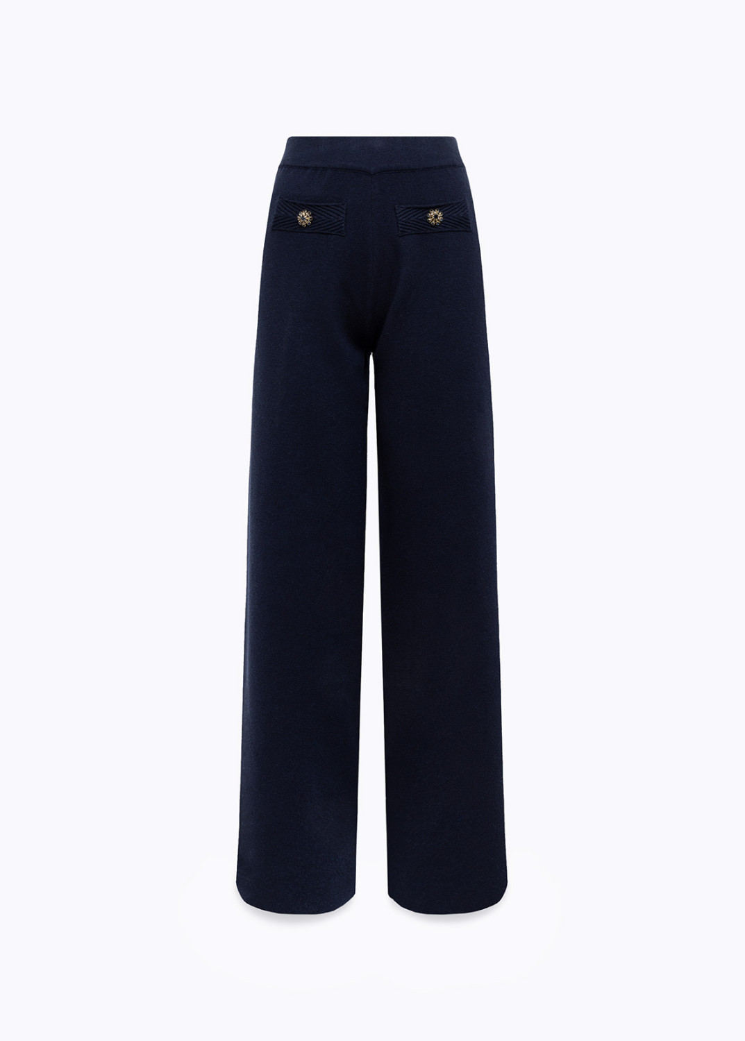 BLUGIRL: PANTALONI IN MAGLIA CON BOTTONI GIOIELLO