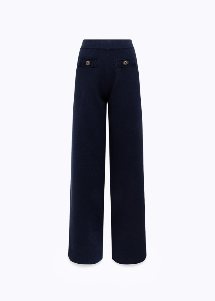 KNIT PANTS WITH JEWEL BUTTONS