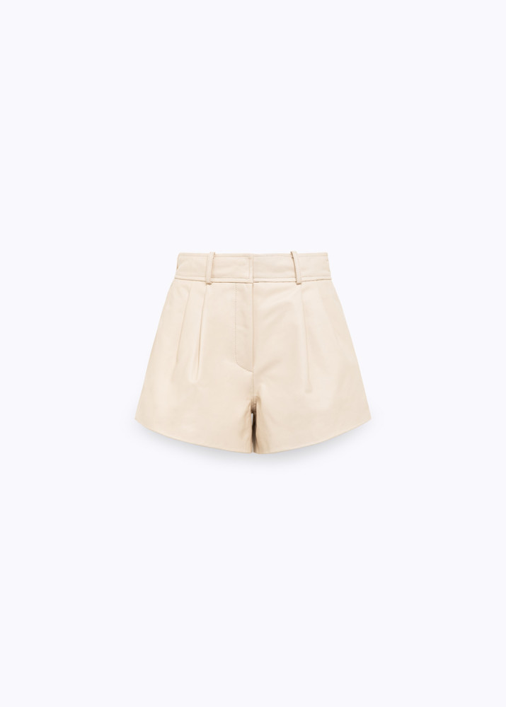 SHORTS IN PELLE