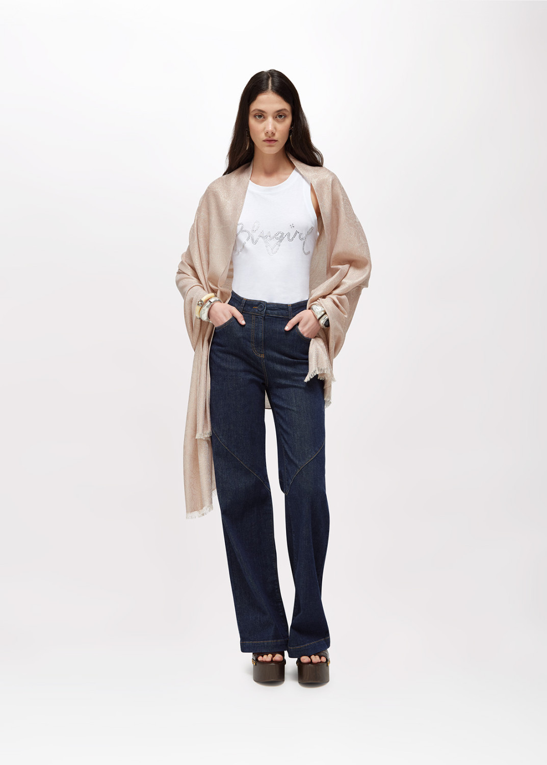 BLUGIRL: ROSE JACQUARD STOLE